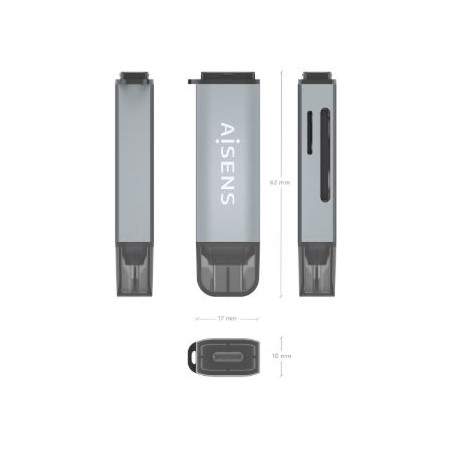LECTOR USB TIPO C DE TARJES MICRO SD/ SD/ MS/MS-PRO/ MS DUO/ M2