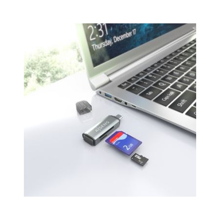 LECTOR USB TIPO C DE TARJES MICRO SD/ SD/ MS/MS-PRO/ MS DUO/ M2