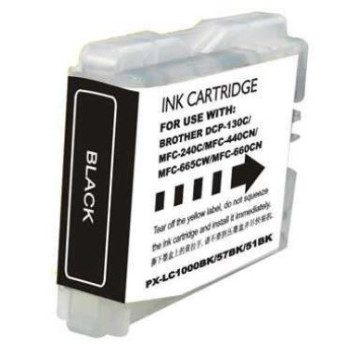 COMPATIBLE BROTHER (LC1000B/LC970BK/LC1000XLB/LC970XL) NEGRE 36m