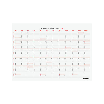 CALENDARI PARED M/V 210x150 IMAN BLOC CAT 16m ANY 2027