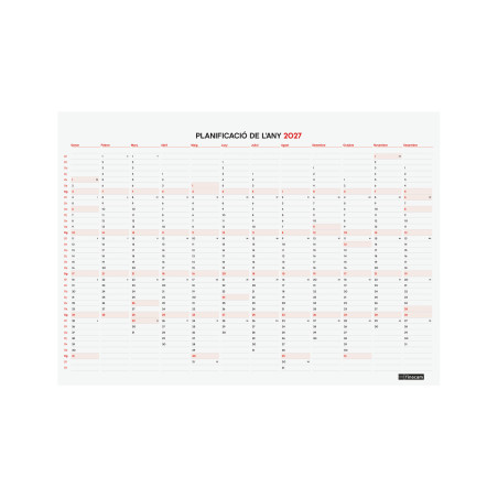 CALENDARI PARED M/V 210x150 IMAN BLOC CAT 16m ANY 2027