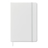 DIARI (140x210) JEAJ A5 LLIS BLANC ACOIXINADA GOMA