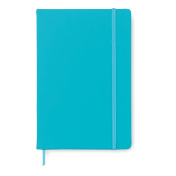 DIARI (140x210) JEAJ A5 LLIS BLAU TURQUESA ACOIXINADA GOMA