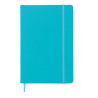 DIARI (140x210) JEAJ A5 LLIS BLAU TURQUESA ACOIXINADA GOMA