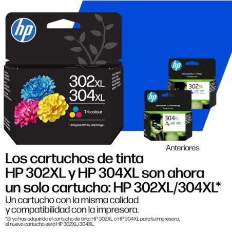 CARTUTX H.P. (B7RT8AE LS1) (302XL/304XL) COLOR 300f (F6U67AE/N9K