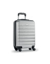 MALETA VIATGE TROLEY 530x350x220 ABS PLATA MATE TANCA SEGURETAT