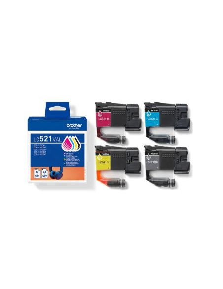 CARTUTX BROTHER (LC521XLVALBP) PACK 4 COL