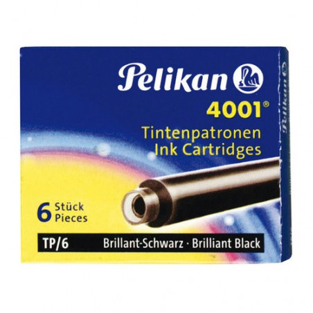 CART. PLOMA PELIKAN CURT NEGRE BRILLANT