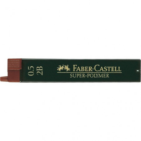 Minas 0,5mm 3H caja 12 unidades Super Polymer Faber Castell