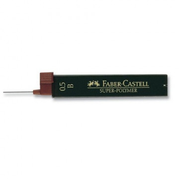 Minas 0,5mm B caja 12 unidades Super Polymer Faber Castell