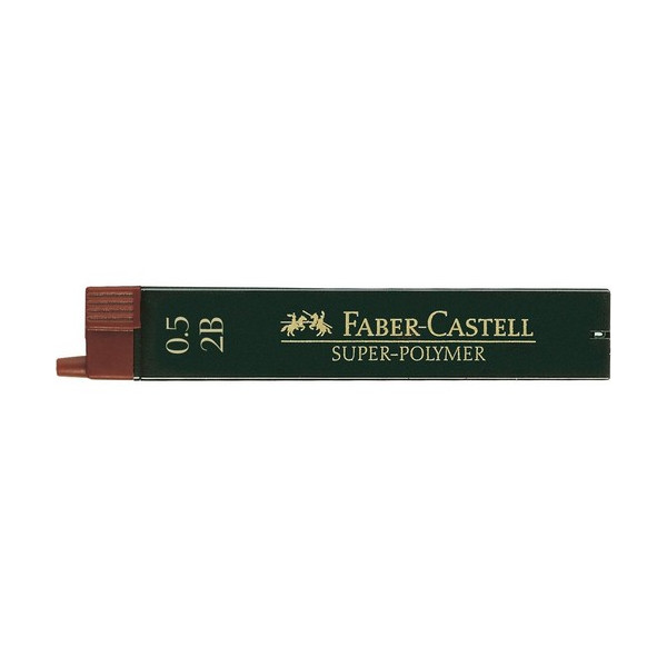 Minas 0,5mm HB caja 12 unidades Super Polymer Faber Castell Minas 0,5mm HB caja 12 unidades Super Polymer Faber Castell