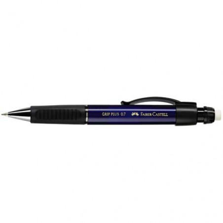 Portaminas 0,7mm azul metalizado Grip Plus