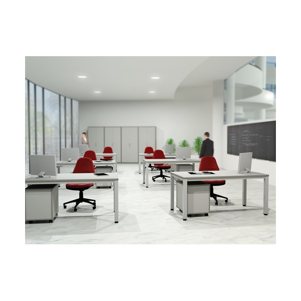 Mesa 180x80 cm. estructura Aluminio Tablero Melami Mesa 180x80 cm. estructura Aluminio Tablero Melami