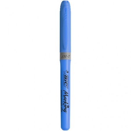Marcador fluorescente punta biselada 1,6-3,4mm. Highlighter Grip azul Bic