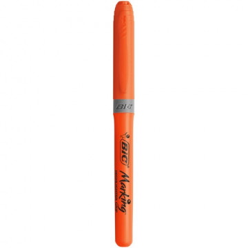 Marcador fluorescente punta biselada 1,6-3,4mm. Highlighter Grip naranja Bic