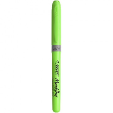 Marcador fluorescente punta biselada 1,6-3,4mm. Highlighter Grip verde Bic