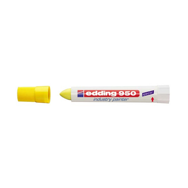 Marcador pasta opaca permanente amarillo edding 95 Marcador pasta opaca permanente amarillo edding 95