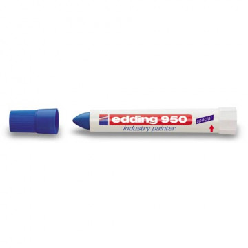 Marcador pasta opaca permanente azul edding 950