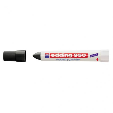 Marcador pasta opaca permanente negro edding 950