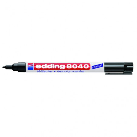 Marcador permanente para Ropa Negro edding 8040