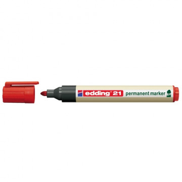 Marcador permanente punta redonda 1,5-3 mm. rojo E