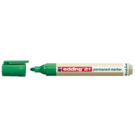 Marcador permanente punta redonda 1,5-3 mm. verde 