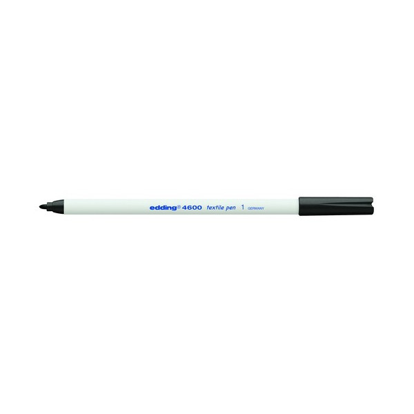Marcador ropa punta redonda 1 mm. negro Edding 460 Marcador ropa punta redonda 1 mm. negro Edding 460