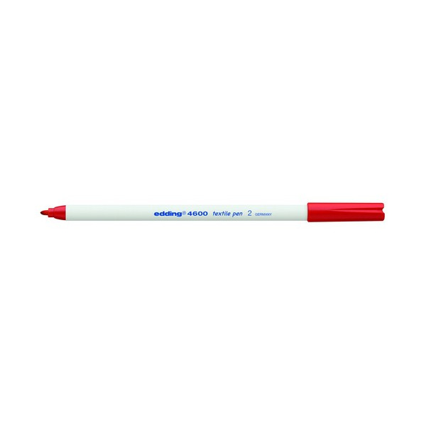 Marcador ropa punta redonda 1 mm. rojo Edding 4600 Marcador ropa punta redonda 1 mm. rojo Edding 4600