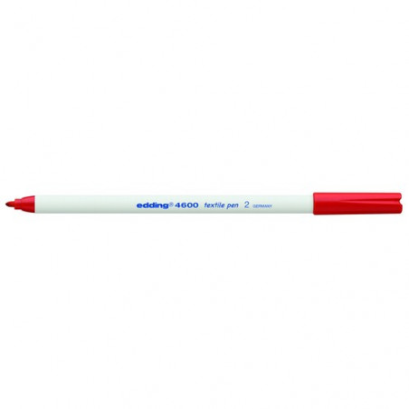 Marcador ropa punta redonda 1 mm. rojo Edding 4600