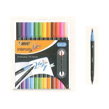 RET. BIC INTENSITY DUAL 12 COLORS