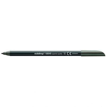 Rotulador base agua punta 0,5-10 mm. gris EDDING 1