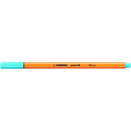 Rotulador punta fina 0,4mm azul celeste Stabilo point 88