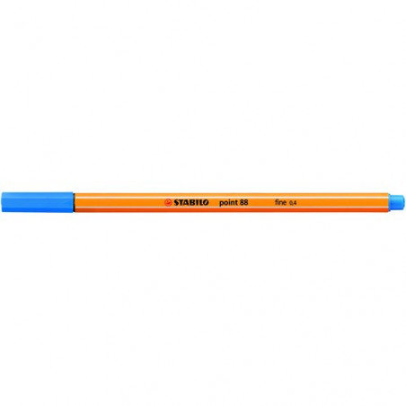 Rotulador punta fina 0,4mm azul ultramarino Stabilo point 88