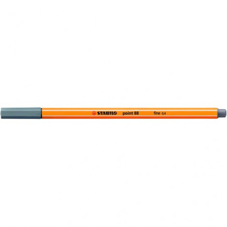 Rotulador punta fina 0,4mm gris oscuro Stabilo point 88
