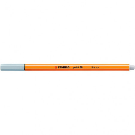 Rotulador punta fina 0,4mm gris Stabilo point 88