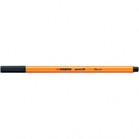 Rotulador punta fina 0,4mm negro Stabilo point 88