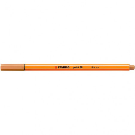Rotulador punta fina 0,4mm ocre oscuro Stabilo point 88
