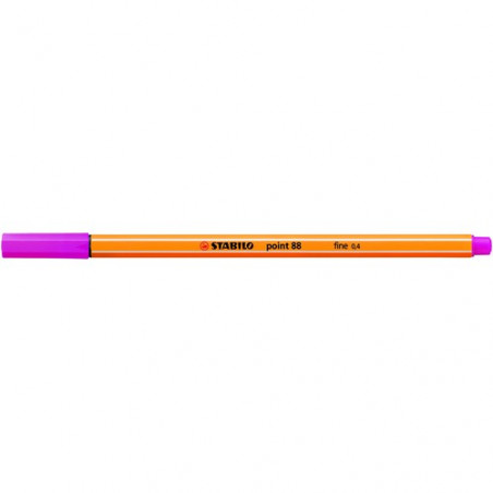 Rotulador punta fina 0,4mm rosa Stabilo point 88
