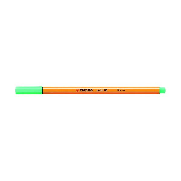 Rotulador punta fina 0,4mm verde hielo Stabilo point 88 Rotulador punta fina 0,4mm verde hielo Stabilo point 88