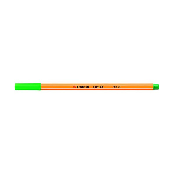 Rotulador punta fina 0,4mm verde Stabilo point 88 Rotulador punta fina 0,4mm verde Stabilo point 88
