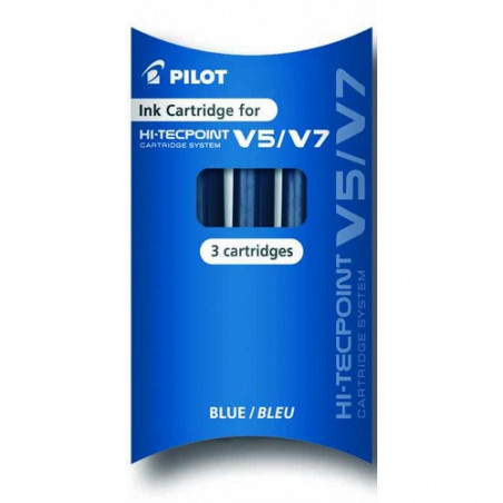 CART. RET. PILOT V5/V7 BLAU (3u.)