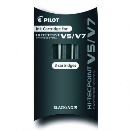 CART. RET. PILOT V5/V7 NEGRE (3u.)