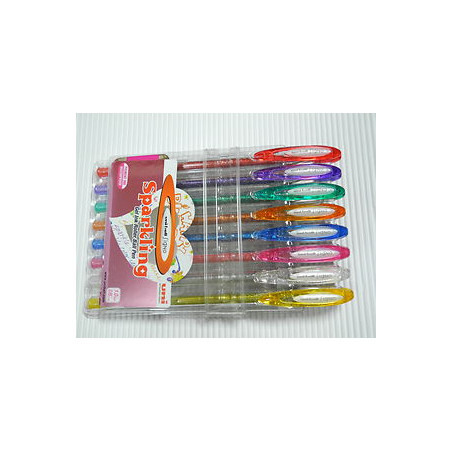 ROLLER UNI-BALL UM120 PLATA PURPURINA SPARKLING