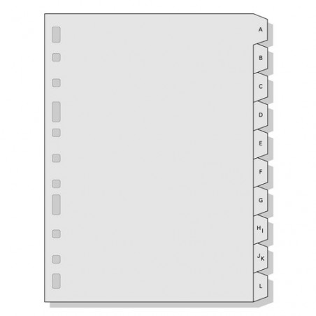 SEP. A-Z PLASTIC OPAC (165x215) 20 POS.