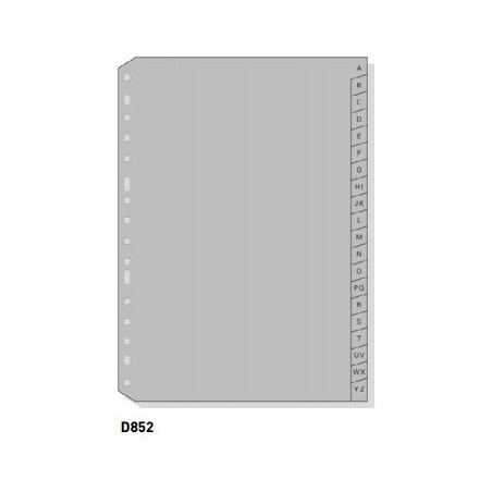 SEP. A-Z PLASTIC OPAC (245x305) MAXI PER FUNDES 20 pos