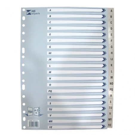 SEP. A-Z PLASTIC OPAC FOLI