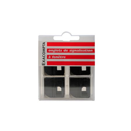 INDEX METALIC PINÇA 25 mm NEGRE CABALLET