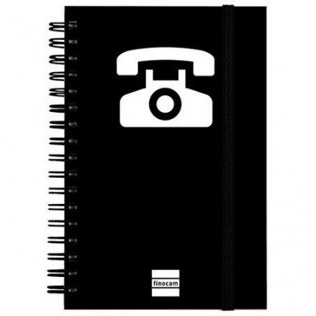 Índice telefónico 10x15cm negro M141 Multifin