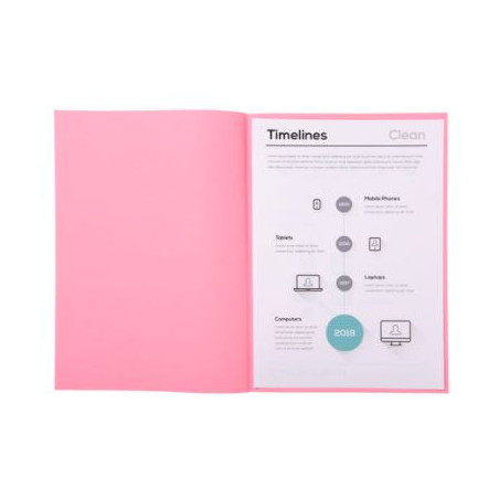 SUBCARPETA A4 (220x310) PAPER 60gr ROSA (250u)