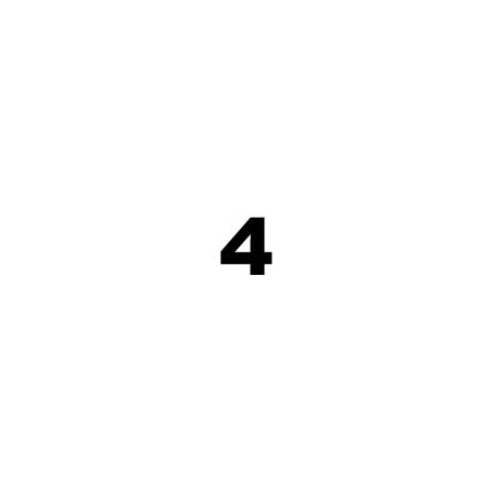 NUMERO ADHESIU 25mm (4) APL06030    (ABO)